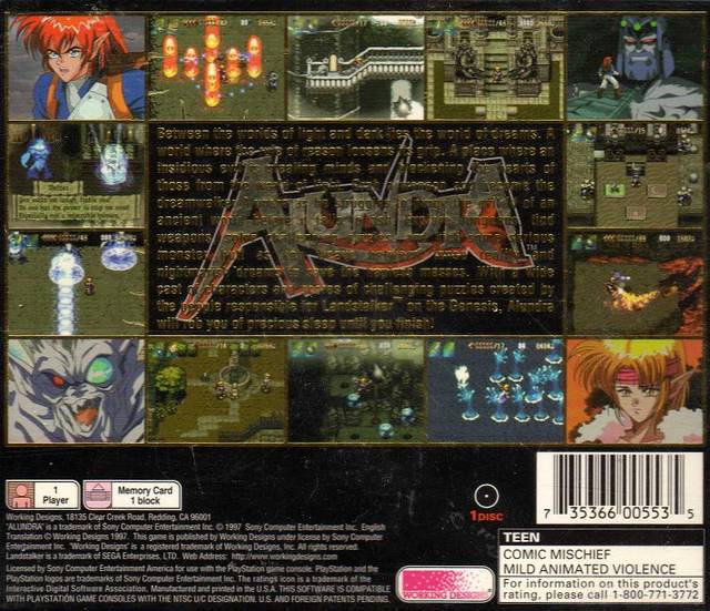Alundra  - (PS1) PlayStation 1 [Pre-Owned] Video Games Working Designs   