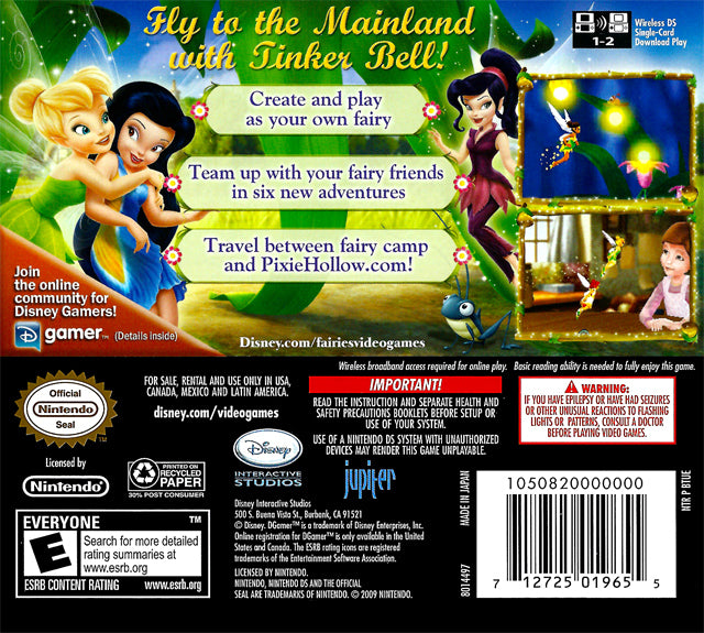 Disney Fairies: Tinker Bell and the Great Fairy Rescue - (NDS) Nintendo DS [Pre-Owned] Video Games Disney Interactive Studios   