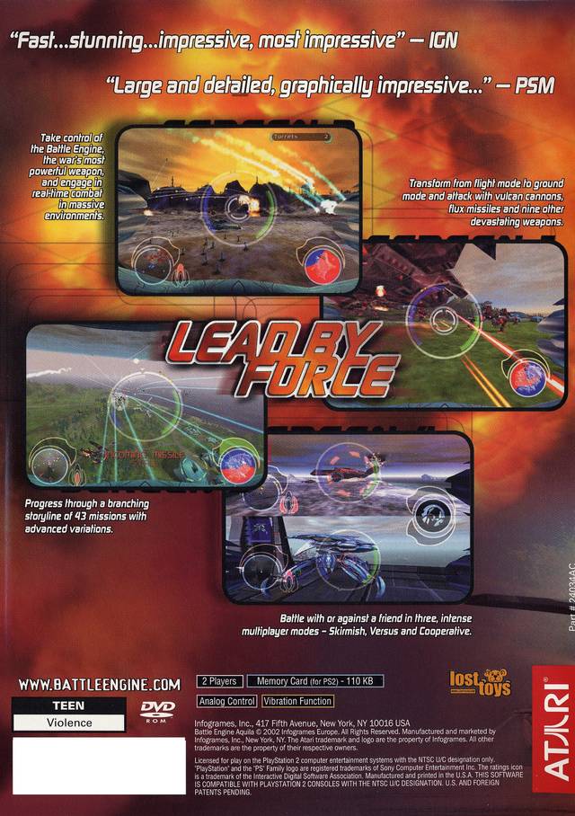 Battle Engine Aquila - (PS2) PlayStation 2 [Pre-Owned] Video Games Atari SA   
