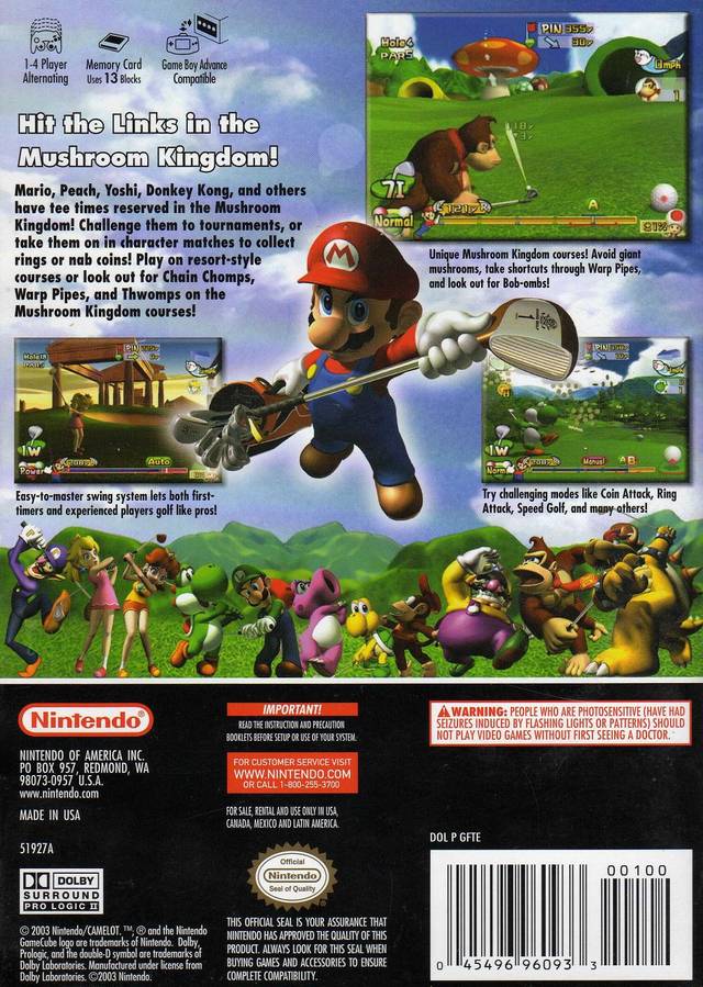 Mario Golf: Toadstool Tour - (GC) GameCube [Pre-Owned] Video Games Nintendo   