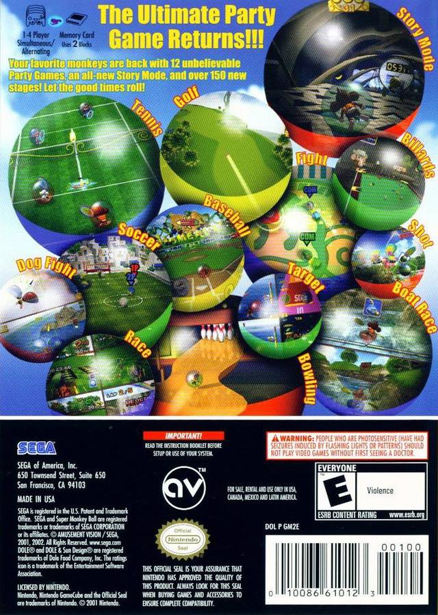 Super Monkey Ball 2 (Player's Choice) - (GC) GameCube [Pre-Owned] Video Games Sega   