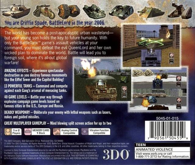 BattleTanx: Global Assault - (PS1) PlayStation 1 [Pre-Owned] Video Games 3DO   