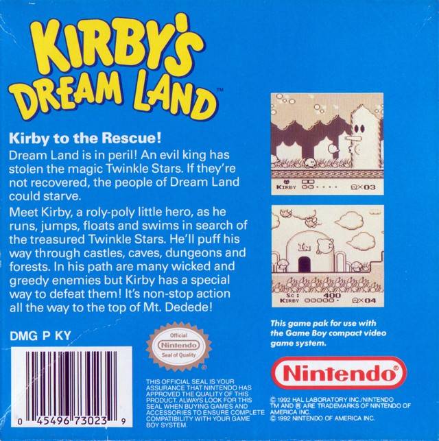 Kirby's Dream Land  - (GB) Game Boy [Pre-Owned] Video Games Nintendo   
