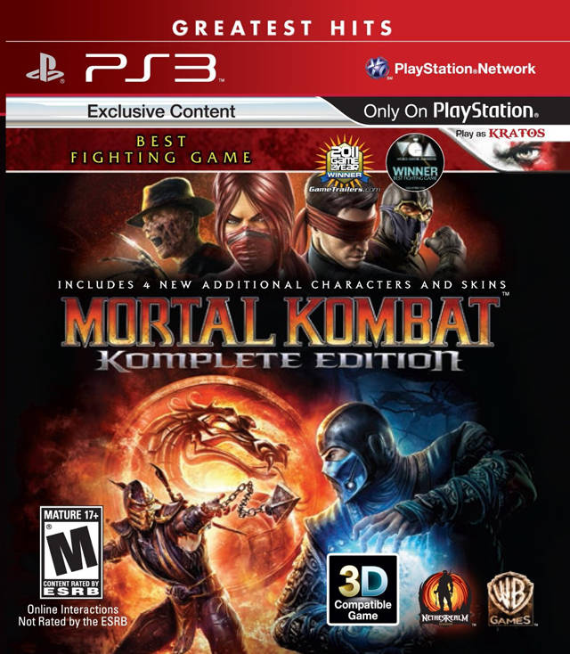 Mortal Kombat Komplete Edition (Greatest Hits) - (PS3) PlayStation 3 Video Games Warner Bros. Interactive Entertainment   