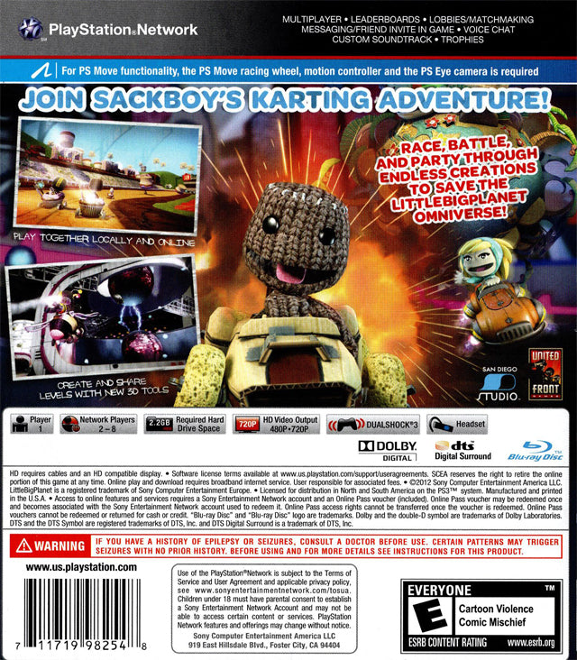 LittleBigPlanet Karting - (PS3) PlayStation 3 [Pre-Owned] Video Games SCEA   