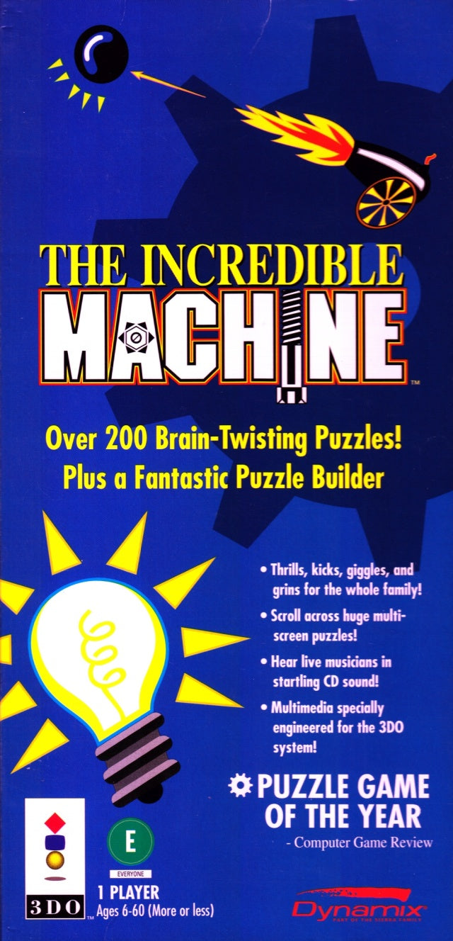 The Incredible Machine - 3DO Interactive Multiplayer Video Games Dynamix   
