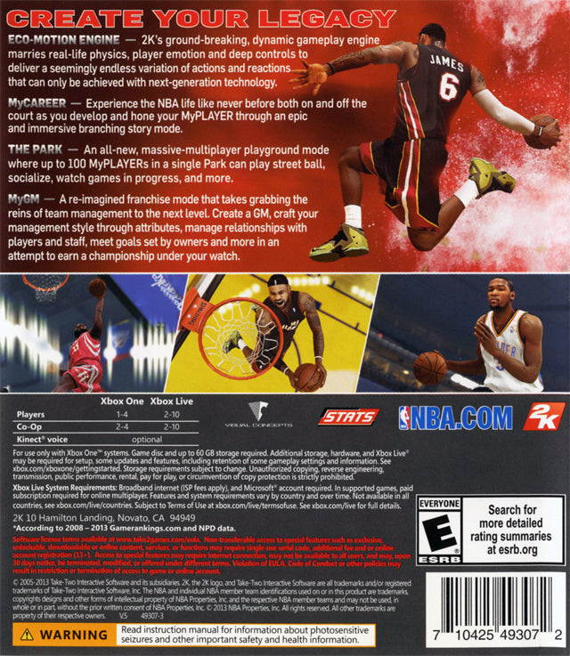NBA 2K14 - (XB1) Xbox One Video Games 2K Sports   