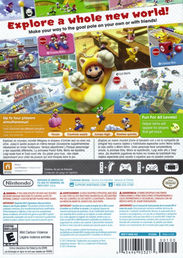 Super Mario 3D World (Red Case) - Nintendo Wii U [Pre-Owned] Video Games Nintendo   