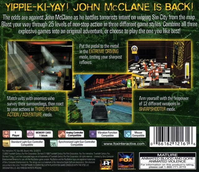 Die Hard Trilogy 2: Viva Las Vegas - (PS1) PlayStation 1 [Pre-Owned] Video Games Fox Interactive   