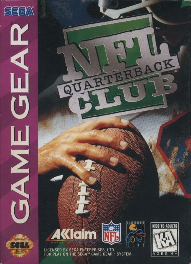 NFL Quarterback Club - SEGA GameGear [Pre-Owned] Video Games Acclaim   