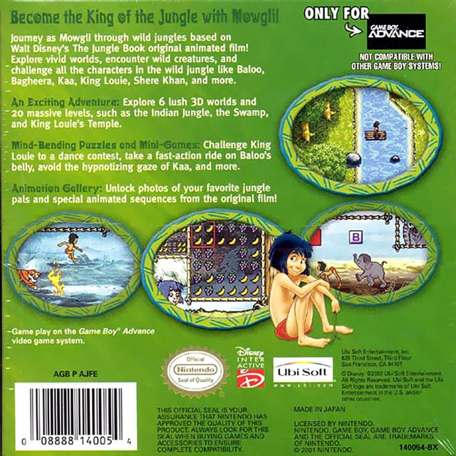 Walt Disney's The Jungle Book - (GBA) Game Boy Advance [Pre-Owned] Video Games Ubisoft   