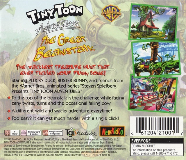 Tiny Toon Adventures: The Great Beanstalk - (PS1) PlayStation 1 [Pre-Owned] Video Games NewKidCo   