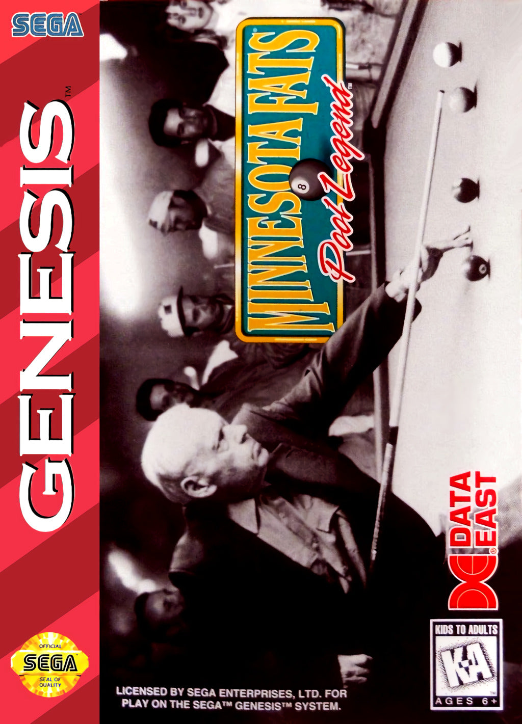 Minnesota Fats: Pool Legend - (SG) SEGA Genesis [Pre-Owned] Video Games Data East USA   