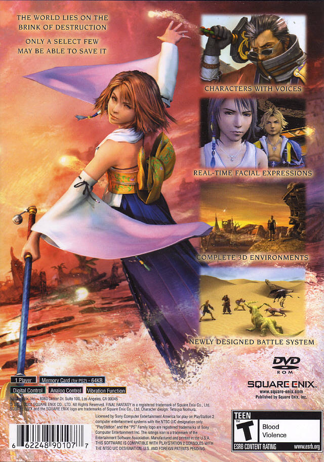 Final Fantasy X (Greatest Hits) - (PS2) PlayStation 2 [Pre-Owned] Video Games Square Enix   