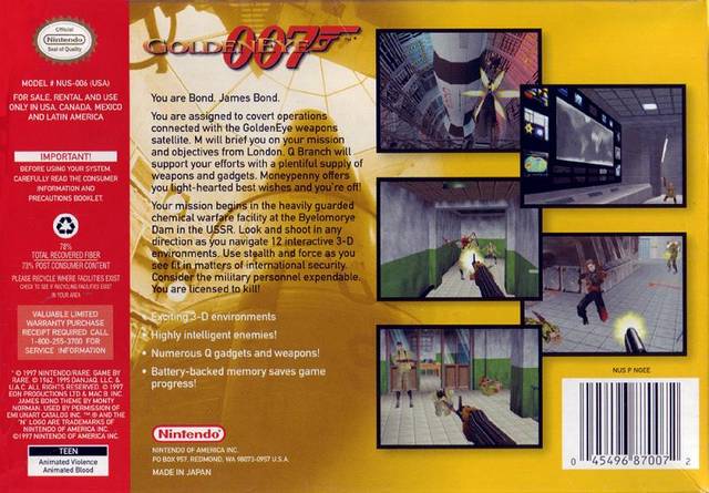 GoldenEye 007 - (N64) Nintendo 64 [Pre-Owned] Video Games Nintendo   