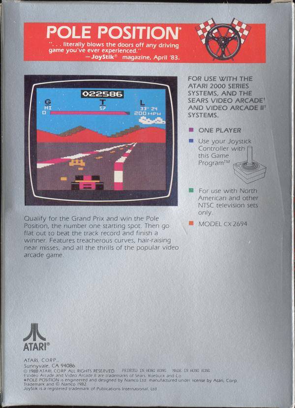 Pole Position - Atari 2600 [Pre-Owned] Video Games Atari Inc.   