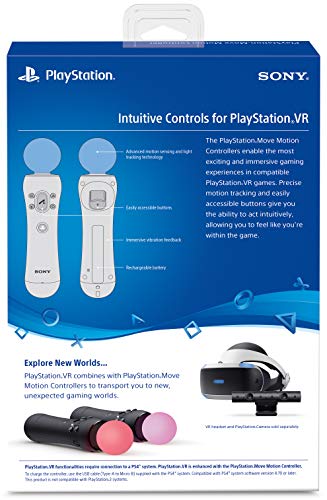 SONY PlayStation 4 Move Motion Controllers Two Pack - (PS4) PlayStation 4 Accessories Sony   
