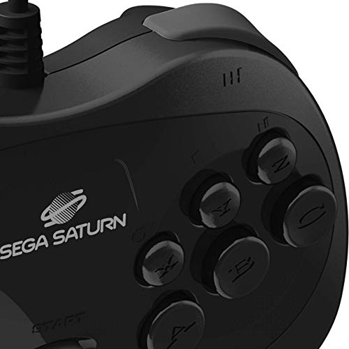 Retro-Bit Official Controller (Black) - (SS) Sega Saturn Accessories Retro-Bit   