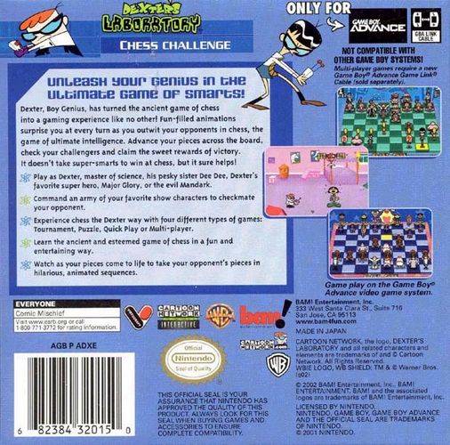 Dexter's Laboratory: Chess Challenge - (GBA) Game Boy Advance Video Games Bam Entertainment   