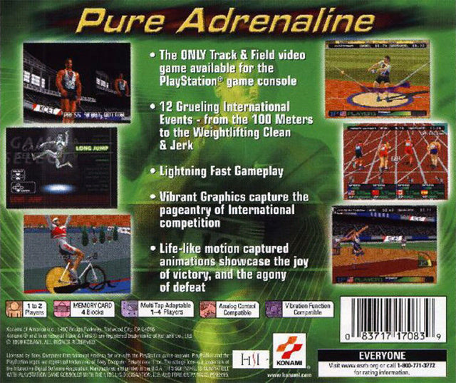 International Track & Field 2000 - (PS1) PlayStation 1 Video Games Konami   