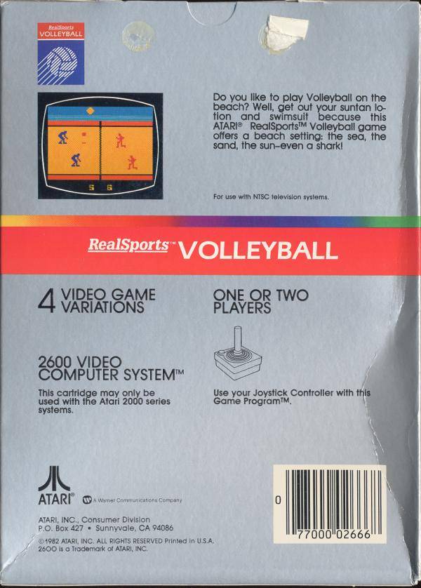 RealSports Volleyball - Atari 2600 [Pre-Owned] Video Games Atari Inc.   