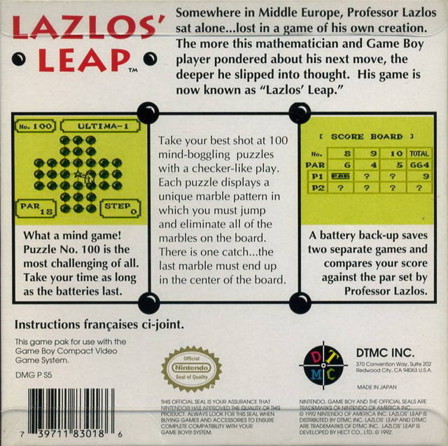 Lazlos' Leap - (GB) Game Boy [Pre-Owned] Video Games DTMC   