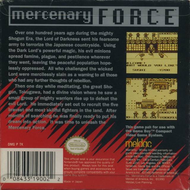 Mercenary Force - (GB) Game Boy [Pre-Owned] Video Games Meldac   
