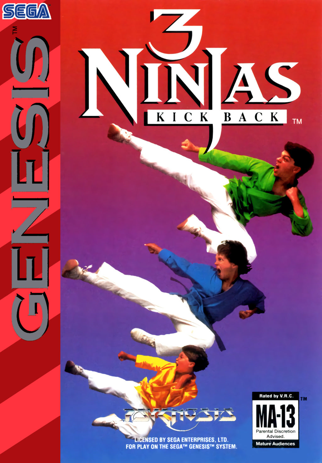 3 Ninjas Kick Back - (SG) SEGA Genesis [Pre-Owned] Video Games Psygnosis   