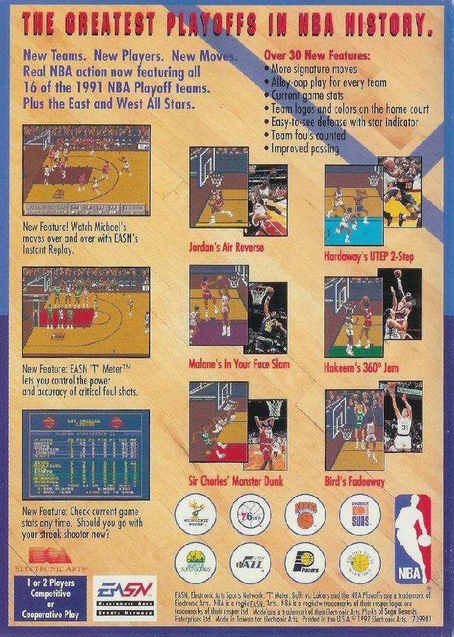 Bulls vs Lakers and the NBA Playoffs - (SG) SEGA Genesis [Pre-Owned] Video Games Electronic Arts   