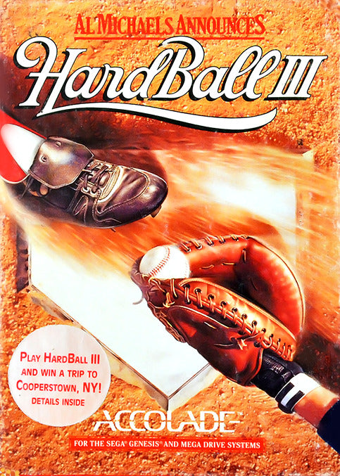 Al Michaels Announces HardBall III - (SG) SEGA Genesis [Pre-Owned] Video Games Accolade   