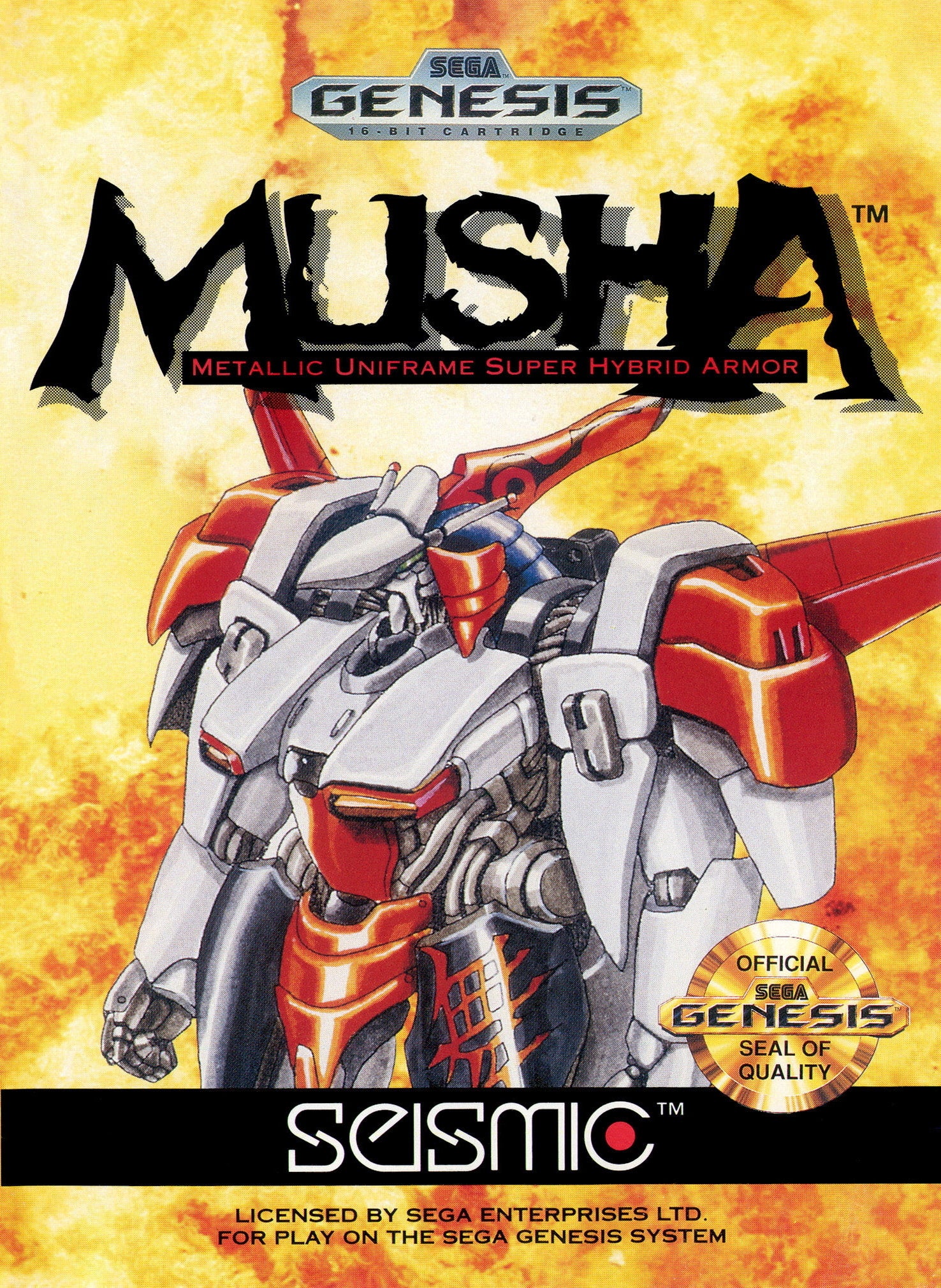 MUSHA: Metallic Uniframe Super Hybrid Armor - SEGA Genesis  [Pre-Owned] Generic Front Cover