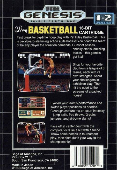 Pat Riley Basketball - (SG) SEGA Genesis [Pre-Owned] Video Games Sega   