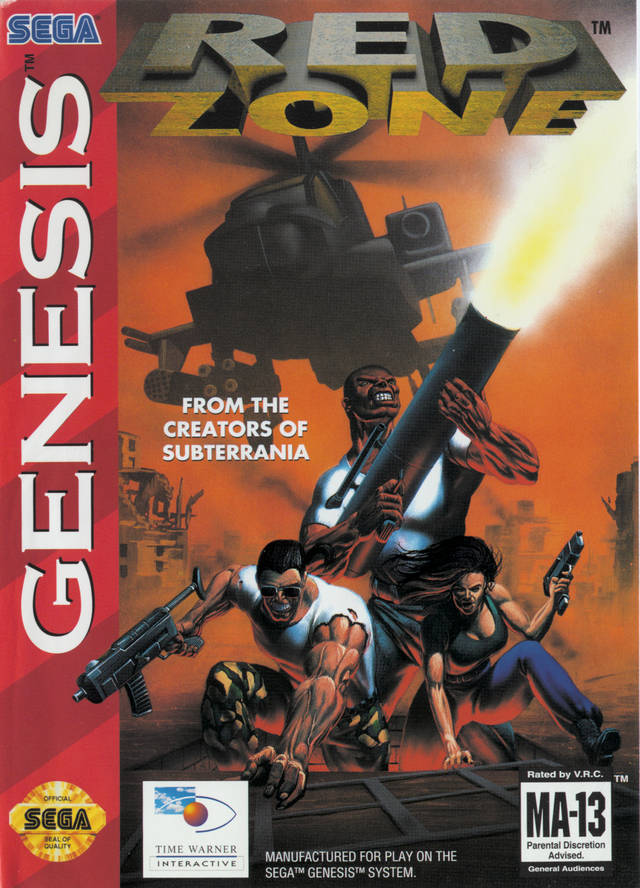 Red Zone - (SG) SEGA Genesis  [Pre-Owned] Video Games Time Warner Interactive   