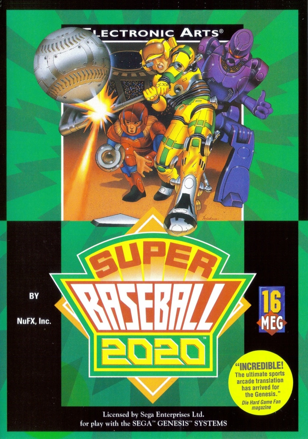 Super Baseball 2020 - (SG) SEGA Genesis [Pre-Owned] Video Games Electronic Arts   