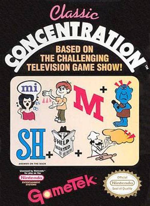 Classic Concentration - (NES) Nintendo Entertainment System [Pre-Owned] Video Games GameTek   