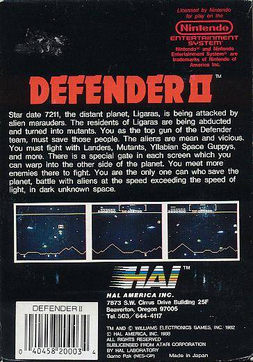 Defender II - (NES) Nintendo Entertainment System [Pre-Owned] Video Games HAL Labs   