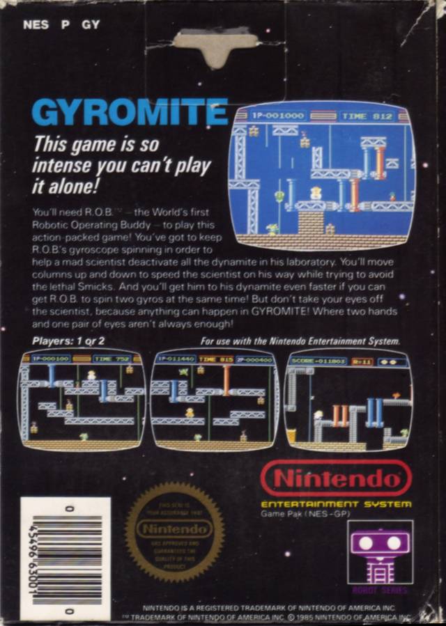 Gyromite - (NES) Nintendo Entertainment System [Pre-Owned] Video Games Nintendo   
