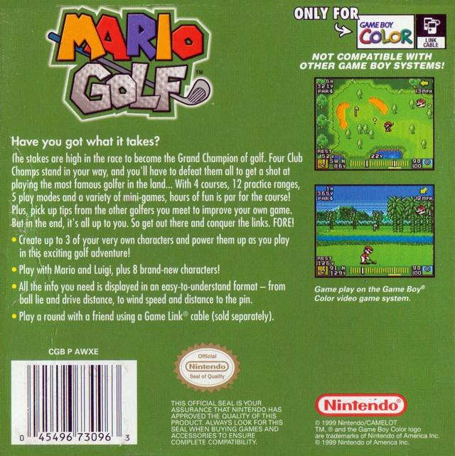 Mario Golf - (GBC) Game Boy Color [Pre-Owned] Video Games Nintendo   