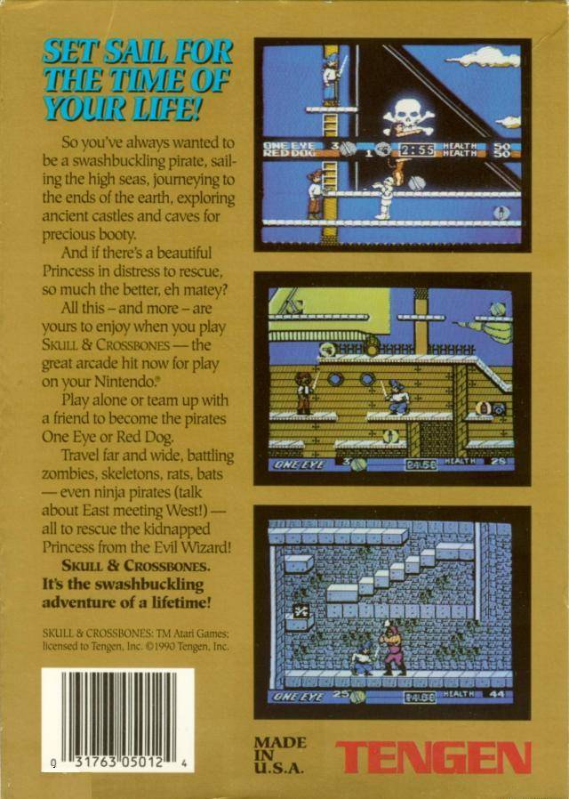 Skull & Crossbones (Tengen) - (NES) Nintendo Entertainment System [Pre-Owned] Video Games Tengen   