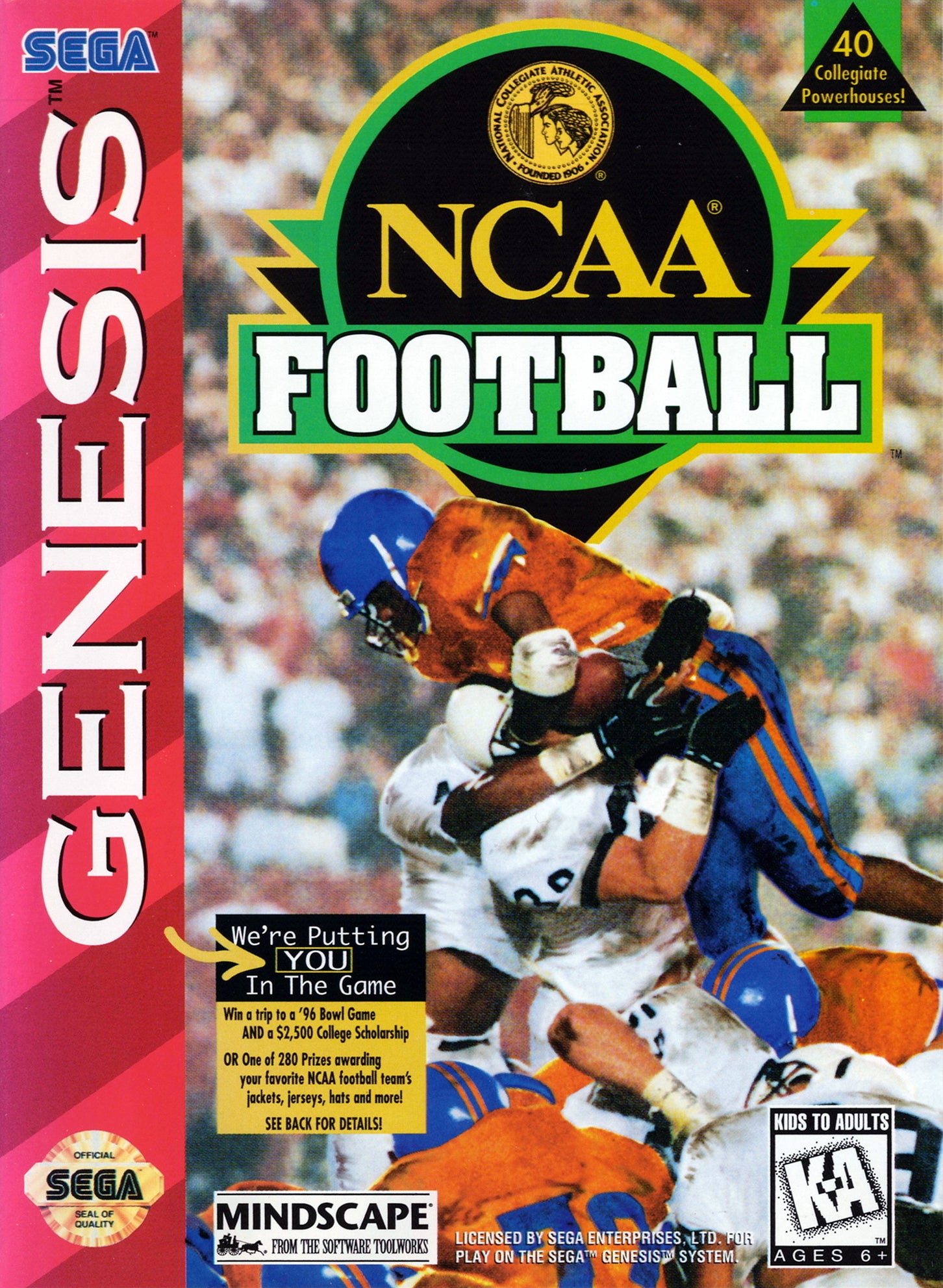 NCAA Football - (SG) SEGA Genesis [Pre-Owned] Video Games Mindscape   