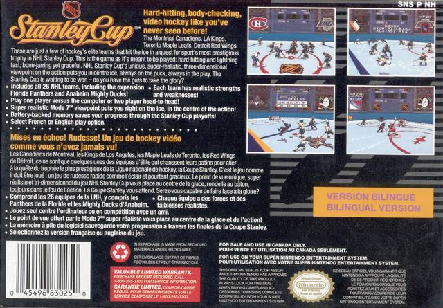 NHL Stanley Cup - (SNES) Super Nintendo [Pre-Owned] Video Games Nintendo   