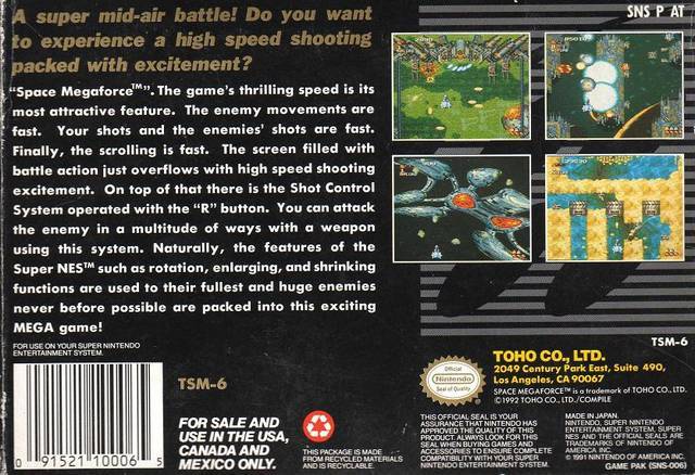Space Megaforce - (SNES) Super Nintendo [Pre-Owned] Video Games Toho   