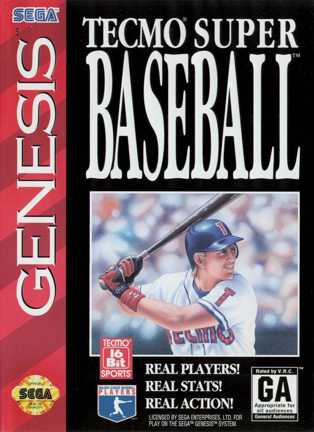 Tecmo Super Baseball - (SG) SEGA Genesis [Pre-Owned] Video Games Tecmo   
