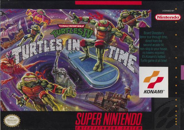 Teenage Mutant Ninja Turtles IV: Turtles in Time - (SNES) Super Nintendo [Pre-Owned] Video Games Konami   