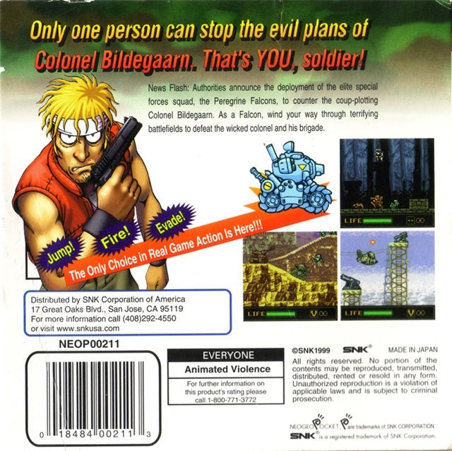 Metal Slug: 1st Mission - (NGPC) SNK NeoGeo Pocket Color [Pre-Owned] Video Games SNK   