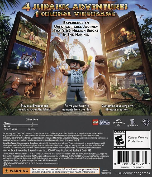 LEGO Jurassic World - (XB1) Xbox One Video Games Warner Bros. Interactive Entertainment   