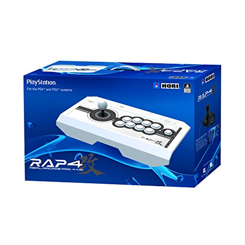 HORI Real Arcade Pro 4 Kai (White) for PlayStation 4, PlayStation 3, and PC - (PS4) PlayStation 4 Accessories Hori