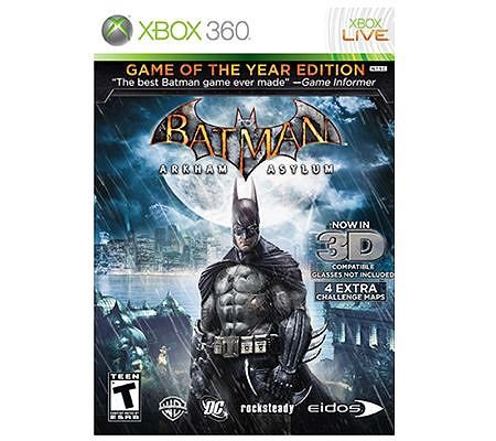 Batman: Arkham Asylum - Game of the Year Edition - Xbox 360 [Pre-Owned] Video Games Warner Bros. Interactive Entertainment   
