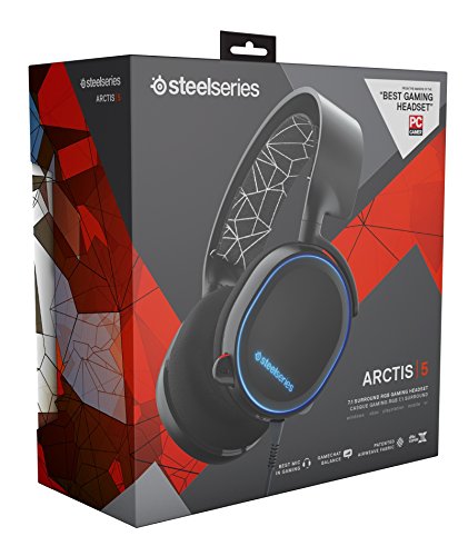 SteelSeries Arctis 5 - Gaming Headset (Black) - (PS4) PlayStation 4 Accessories SteelSeries   