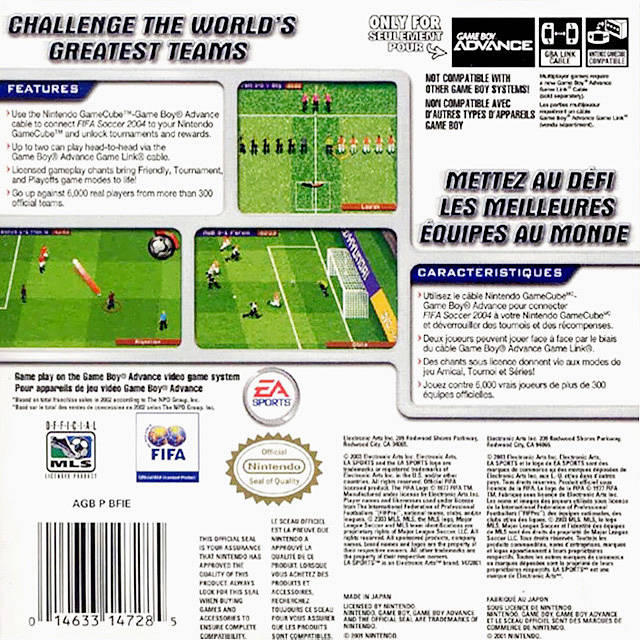 FIFA Soccer 2004 - (GBA) Game Boy Advance [Pre-Owned] Video Games EA Sports   